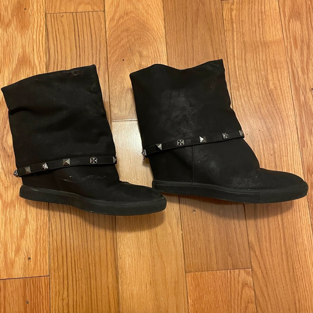 JLo wedge heel booties